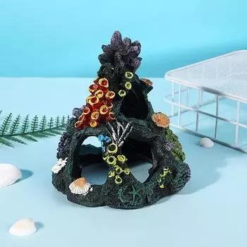 Имитация обоев Lucky Home из кораллового рифа, каменная смола, забавный декоративный элемент для стола с атмосферой аквариума