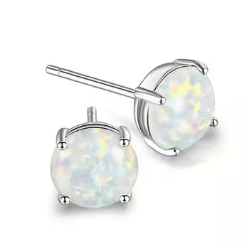 Imitation Opal Exquisite Stud Earrings For Women, Daily Wearing Style, Fashionable Design Sense