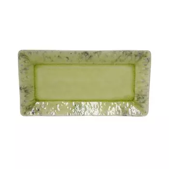 Imported Costa Nova Plate Long Plate Rectangle Tray M Madeira Lemon Green Dishwasher Safe Microwave Safe BOR341LG [Regular Product] 33.5cm