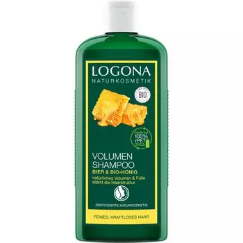 imported from Logona Volume Shampoo Beer Honey 250ml stiff [Regularly Japan] & (For thin, hair)