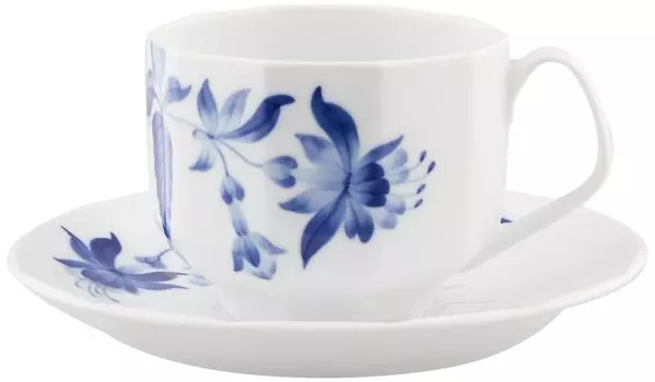 Imported Royal Copenhagen Blomst Cup Saucer 220ml Fuchsia Wedding Gift 1025330 [Regular Product] & белый