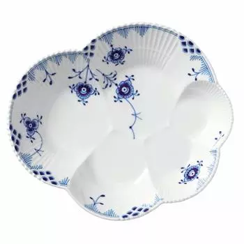 Импортная тарелка Royal Copenhagen Blue Elements 19 см Свадебный подарок 1017051 [Обычный продукт] белый