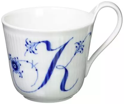 Imported Royal Copenhagen Blue Fluted Plain High Handle Mug 330ml Wedding Gift Present 1017157 [Regular Product] K белый
