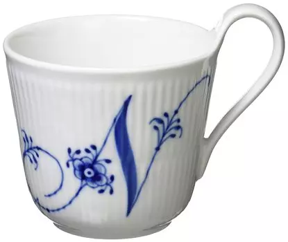 Imported Royal Copenhagen Blue Fluted Plain High Handle Mug 330ml Wedding Gift 1017159 [Regular Product] N белый