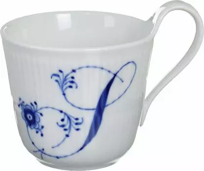Импортная кружка Royal Copenhagen Blue Fluted Plain High Handle Mug 330ml Wedding Gift 1017161 [Обычный продукт] S белый