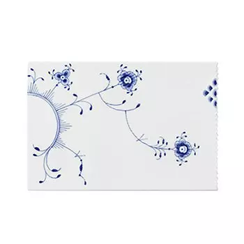 Импортная сервировочная доска Royal Copenhagen Blue Elements, квадратная тарелка 18 x 12 см, свадебный подарок 1028391 [Обычный продукт] белый