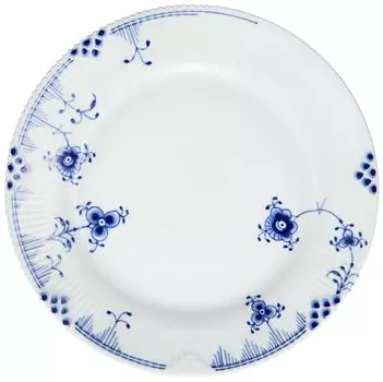 Импортная тарелка Royal Copenhagen Blue Elements 19 см, свадебный подарок 1026452 [Обычный продукт] белый