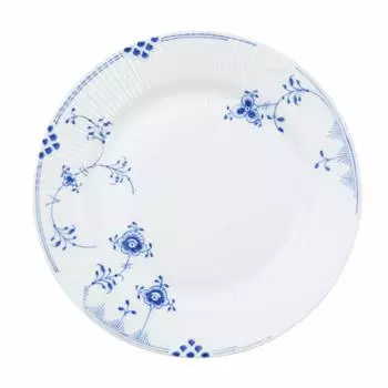Импортная тарелка Royal Copenhagen Blue Elements 21 см, свадебный подарок 1017486 [Обычный продукт] белый