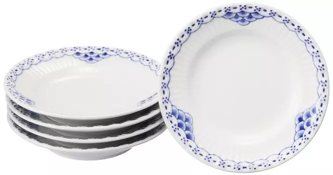 Импортная тарелка Royal Copenhagen Princess 11 см, набор из 5 шт. 1017245 [Обычный продукт]