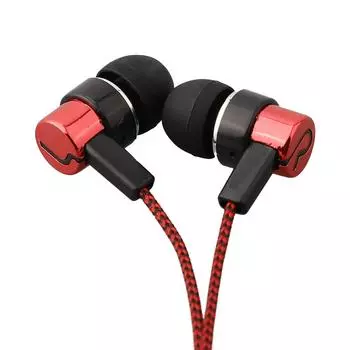 In Ear In Ear Stereo Earbuds Mm Stereo Wired Headphones Red