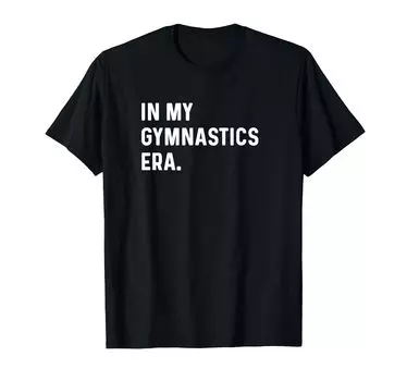 In My Gymnastics Era Опорный брусья Бревно Вольт - Футболка чёрный