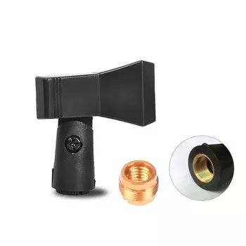 Inch Stand Replacement Holder Live Tripod Stand Microphone Clip Microphone Holder Mic Holder Clip Plastic