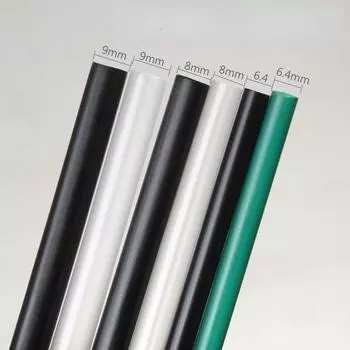 Independent Paper Packaging Disposable Straw Green Coffee Black Straight Straw Juice Drink Milk Tea Straw Plastic Rietjes
