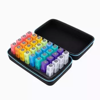 Independent pill box for 31 days a month, morning, noon and evening pill divider, convenient storage pill box