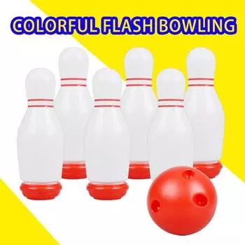 Indoor Game Light Plastic Bowling Toys Set Sport Toys Gift Children Colorful Sports Toy Gyh China