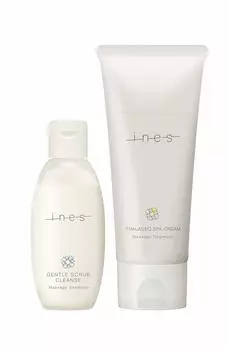 ines Scalp Beauty Набор для ухода за кожей головы Массаж (Скраб-шампунь/Массажное средство) 45г+85г