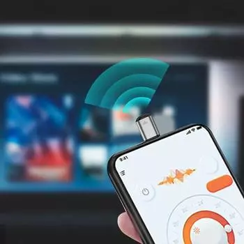 Инфракрасный передатчик для смартфона, адаптер управления типа C, инфракрасный пульт дистанционного управления для телевизора серебряный