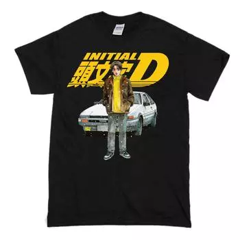 Initial D Trueno Ae86 Jdm Drift Racing Shirt Футболка с коротким рукавом унисекс S