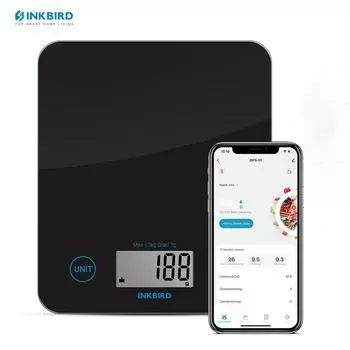 INKBIRD Bluetooth кухонные весы высокоточные электронные весы для выпечки кондитерских изделий бытовые цифровые весы для плиты, пекаря 10Kg