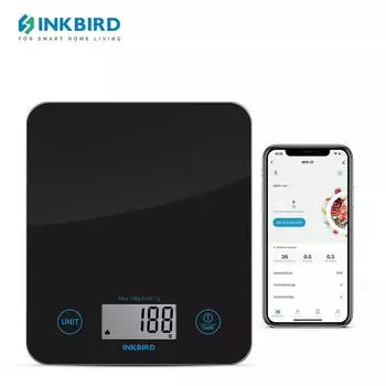 INKBIRD IBFS-01 Бытовые кухонные весы с ЖК-цифровым дисплеем Bluetooth Электронные весы для ювелирных изделий Пищевые закуски Взвешивающие инструменты 10Kg&CHINA