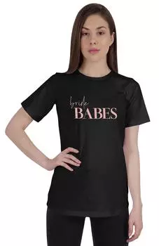 Inkdotpot Bride Babes Shirt Bride Bachelorette Party Shirts Bridal S чёрный