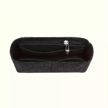 Inner Bag Storage Bag Felt Insert Wallet Organizer with Zipper Fit GG Marmont Matelasse Single Shoulder Bag, 31cm*5.5cm*15cm