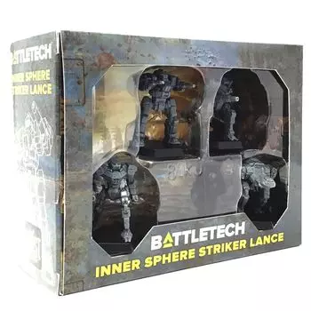Набор Inner Sphere Striker Lance Force Pack для крупнейшей игровой вселенной миниатюр, созданной Catalyst Game BattleTech – всемирно известной научно-фантастической лабораторией. серый