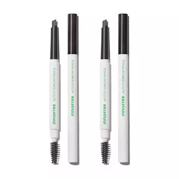 Innisfree Flat Eyebrow Pencil 0.3gx 2 (нет. 2 Темное ночное небо черное), Корейская косметика