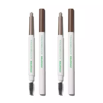 Innisfree Flat Eyebrow Pencil 0.3gx 2 (нет. 6 Перед рассветом Урбан Браун), Корейская косметика