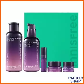 [INNISFREE] Подарочный набор Perfect 9 Intensive, кожа 200 мл, лосьон 160 мл, сыворотка 50 мл, крем для век 30 мл, крем 60 мл Skin 200ml