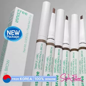 [INNISFREE] Стойкий карандаш для бровей Simple Label 0,15 г