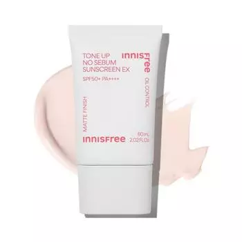 Innisfree Tone Up No Sebum Sunscreen EX SPF50+ PA++++ (60мл)