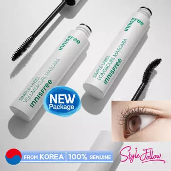 [INNISFREE] Тушь для ресниц Simple Label 7,5 г (Длинные и завитки / Объем и завитки) Long & Curl