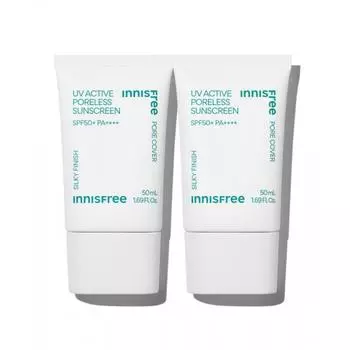 Innisfree Uv Active Poreless Sunscreen Spf50+ Pa4+ 50ml 2 FREE