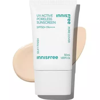 Солнцезащитный крем Innisfree UV Active Poreless SPF50+ PA++++, 50 мл, 1 шт.