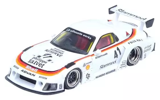 Inno Models Mazda RX7 Super Silhouette White Finished Product 1/64 (FD3S) LB-WORKS