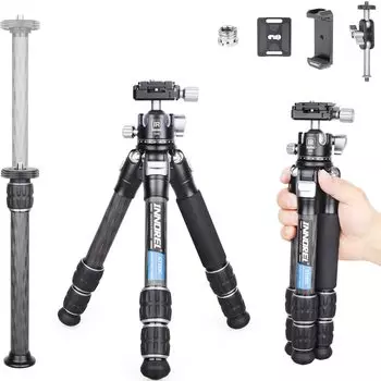 INNOREL Tripod Mini Camera Tabletop Tripod Carbon Fiber Loading 10KG Грузоподъемность 28MM Шаровая головка в комплекте 3 секции Выдвижной штатив для смартфона Маленький