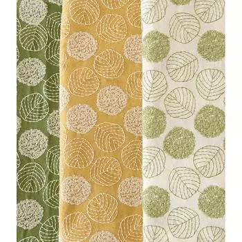 Ins Art Green Plants Хлопок Льняная Ткань Пасторальный Стиль Зеленые Листья Вышивка Ткань Для Самодельного Шитья Одежды Скатерти Сумки 50cm