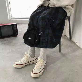 ins canvas shoes female students Korean version 2024 autumn new single shoes versatile little white shoes flat bottom popular board shoes 40