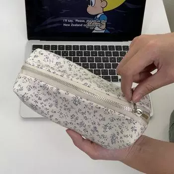 INS Цветочная сумка для ручек Студенческая мультяшная милая канцелярская сумка Большая вместимость пенал многофункциональный органайзер для канцелярских принадлежностей