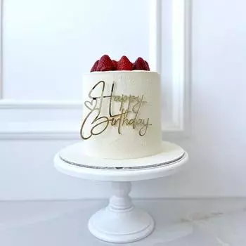 Ins Gold Happy Birthday Cake Toppers Детский день рождения торт Toppers десерт украшение для детского душа торт Toppers