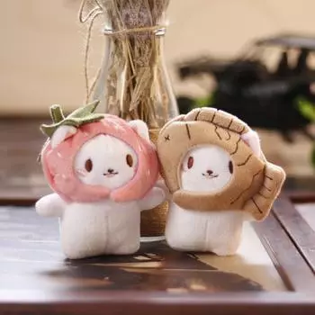 Ins Милый милый котенок рыба улитка улитка плюшевая кукла сумка подвесной брелок 12cm