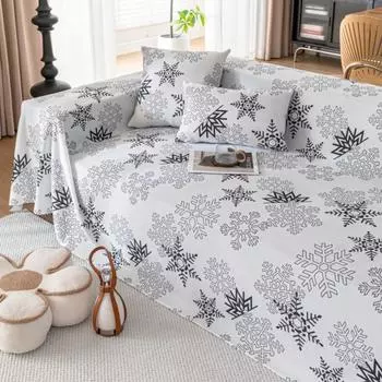 INS Nordic Snowflake Sofa Cover Mat Throw Blankets for Living Room Position Modern Throw Stripe Camping Picnic Blanket Cover 180x130
