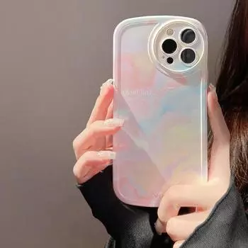 Ins Радуга Красочный мультфильм Art Lucky круглый защитный чехол для Iphone 13 Pro Max 12 11 Promax силиконовый мягкий милый чехол для телефона for iphone 11