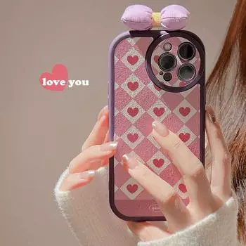 Ins розовое сердце Relif Love кожаная задняя крышка для Iphone X Xr Xsmax 11 13 Promax 14 12 Pro Max Plus Xsmax Xr X мягкий чехол для телефона For iphone 14