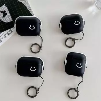 Ins Simple Smiling Face Мягкий чехол для AirPods 1 2 3rd Новые Bluetooth-наушники для AirPods Pro Зарядная коробка Сумка AirPods 1/2 Generation