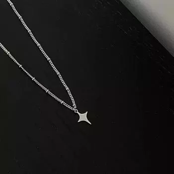 Ins Style Simple Trendy Star Choker ожерелье кулон цепочка на шею свитер цепочка для женщин мужчин ювелирные изделия для вечеринок аксессуары OneSize