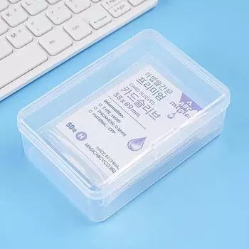 Ins Transparent Plastic Storage Box Photocards Small Card Storage Box Desk Organizer Box Classification Box Stationery 1PCS
