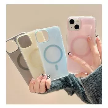 Ins Wind Macaron подходит для Apple 15 чехол для мобильного телефона с магнитной присоской IPhone14 Candy Color 16 Promax Hard Case 13 iPhone15