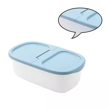 Insect-proof Rice Storage Container Moisture-proof Home Kitchen Grain Box with Cover Plastic Seal 33.5x12x19.5cm